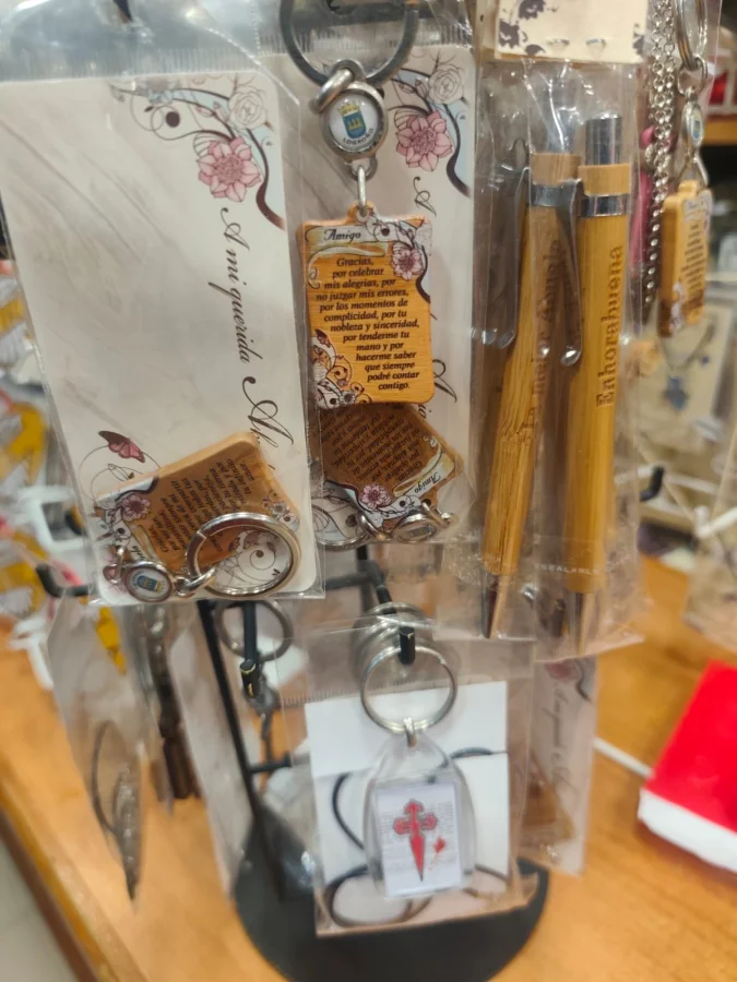 souvenir shop display shelves merchandise