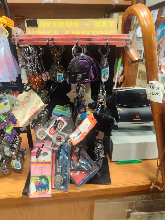 souvenir shop display shelves merchandise